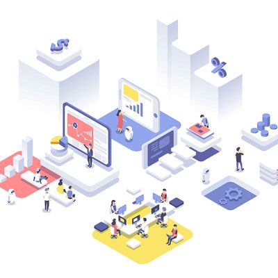 People work in a team and achieve the goal. Startup concept. Launch a new product on a market. Isometric vector illustration. People work in a team and achieve the goal. Startup concept. Launch a new product on a market. Isometric vector illustration.